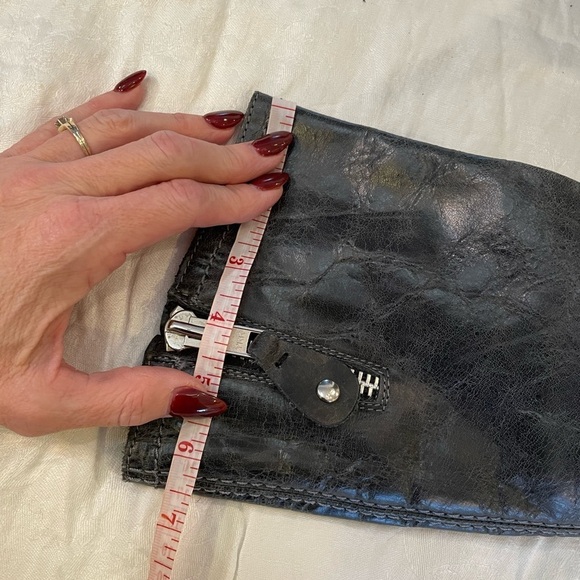 Bed Stu leather mid height tall riding boots round toe distressed side zip - Picture 11 of 12